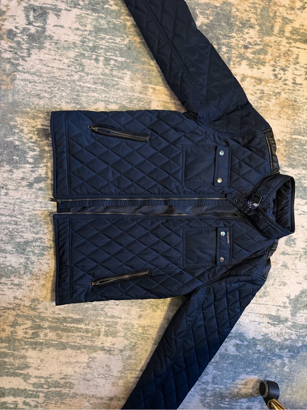 U.S. Polo Assn. Quilted Navy Bomber Jacket